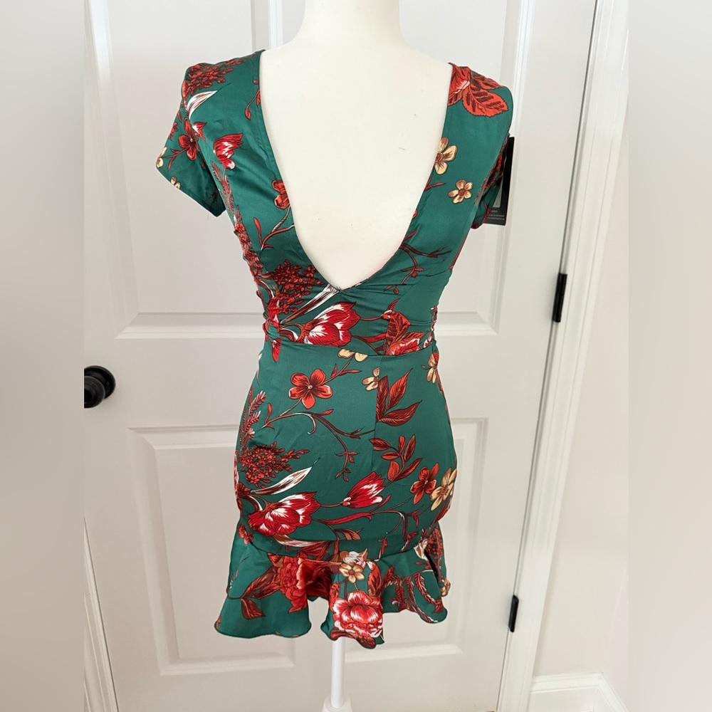 Floral Green Dress Sz 4